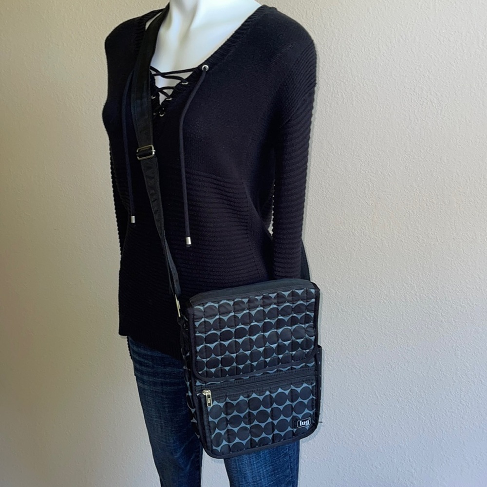 Lug Polyester Messenger Crossbody Travel Bag